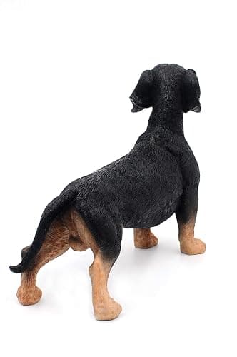 Comfy Hour Doggyland Collection, Miniature Dog Collectibles 7” Standing Dachshund Figurine, Realistic Lifelike Animal Statue Home Decoration, Black, Polyresin thumbnail 3