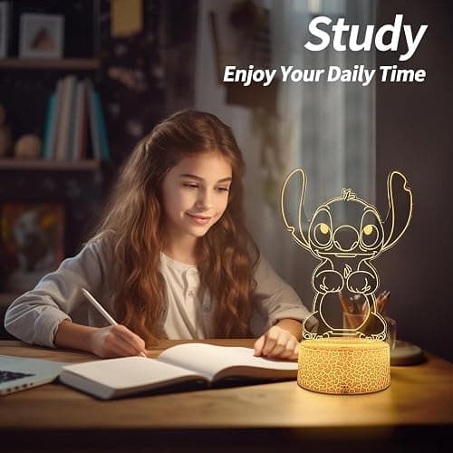 AIHYING Cool Night Light,16 Color Night Light,3D LED Lamp with Smart Remote Control,Boy Gifts for Children's Room Decoration,Christmas Holiday Gifts thumbnail 4