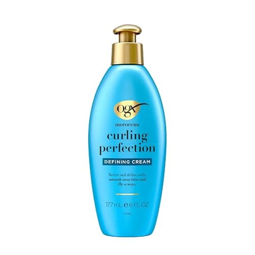 OGX Argan Oil of Morocco Curl-Defining Styling Cream, Anti-Frizz Curl Cream for Curly Hair & All Textures, Cold-Pressed Argan Oil, Paraben-Free, Sulfate-Free Surfactants, Curly Hair Products, 6 oz thumbnail 5