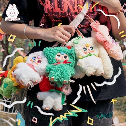 cureplaneta Baby Three Where's Spring? Series Plush Blind Box - Small Stuffed Figures Mini Random Toy Collectible Doll Cute Home Decorations - Birthday Mystery Single Box thumbnail 8