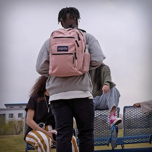 JanSport Laptop Backpack - Computer Bag with 2 Compartments, Ergonomic Shoulder Straps, 15” Laptop Sleeve, Haul Handle - Navy - One Size - Navy thumbnail 2