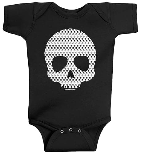 Threadrock Baby Boys' Skull Made of Skulls Infant Bodysuit - Image 1