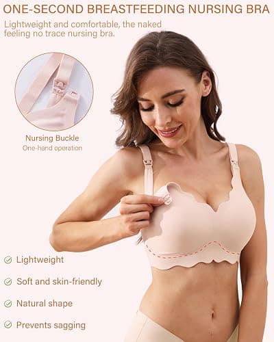 UHdod Nursing Bras for Breastfeeding, Maternity Bra for Pregnancy, Breastfeeding Bras for Women Maternity Bras for Women thumbnail 2