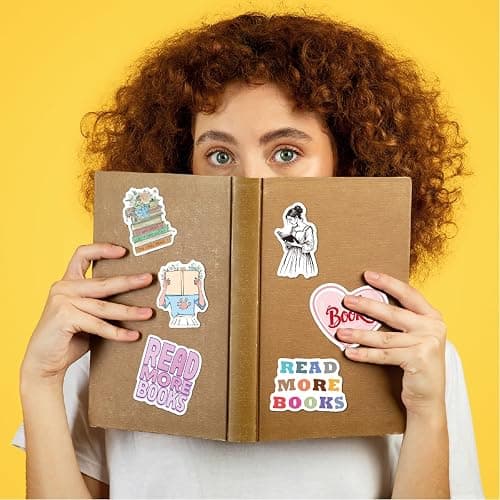 Book Stickers for Kindle, Bookish Reading Stickers for Laptop, Booktok Book Lover Clear Case Gifts Accessories for Teens Adults thumbnail 5