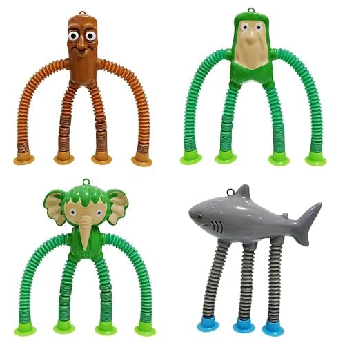 Fidget Toys for Kids Kindergarten Graduation Gifts - 4Pcs Pop Tubes Italian Brainrot Sensory Toys with Suction Cups for Travel, Airplane, Autism & Easter Basket | Stress Relief Gifts for Boys Girls thumbnail 7