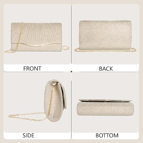 Clutch Purses for Women Formal Dressy Evening Bag Handbags Crossbody Bag for Wedding Cocktail Prom Party Elegance Charm thumbnail 7