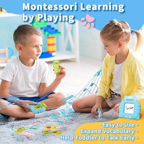 Aullsaty Toddler Toys Talking Flash Cards for 1 2 3 4 5 6 Year Old Boys and Girls, Autism Sensory Toys for Autistic Children, Learning Educational Montessori Speech Therapy 248 Sight Words Kids Gifts thumbnail 5