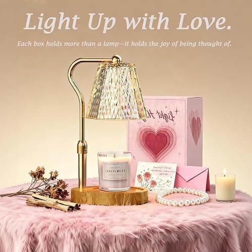 Candle Warmer Lamp with Timer Dimmable Gifts for Women, Adjustable Height Wax Warmer Lamp for Scented Candles, House Warming Gifts for New Home Modern Farmhouse Decor thumbnail 6