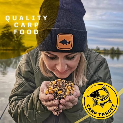 Carp Target Mix Grains cuits maïs Chanvre pour carpes - Amorce Poisson préparée - Appât - Groundbait - Nourriture Carpe pêche - Amorce Carpe - Nourriture pêche thumbnail 3