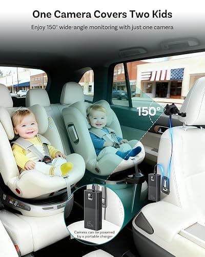 OTTOCAST Cabin Care Baby Camera for Car, 1080P Baby Car Camera with HD Night Vision, Wireless CarPlay Adapter, 150° Wide Angle, Real-Time Rear Seat Monitor thumbnail 4