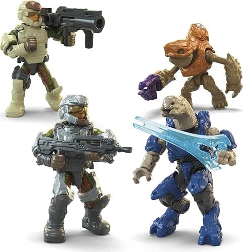 MEGA Halo Toy Building Sets, Ghost of Requiem with 135 Pieces, 4 Micro Action Figures and Accessories, for Collectors thumbnail 4
