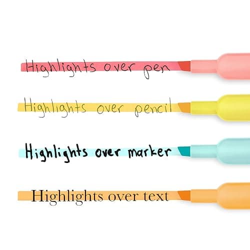 Sharpie® Tank Highlighters, Mild Pastel Colors, Assorted, Chisel Tip, 12 Count - 1 Count (Pack of 12) thumbnail 6