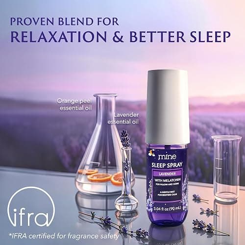 Lavender Sleep Spray with Melatonin - Relaxing Gifts for Teen Girls and Women – Natural Pillow Mist for Sleep, Calming Bed Spray for Adults, Gifts for Mom thumbnail 5
