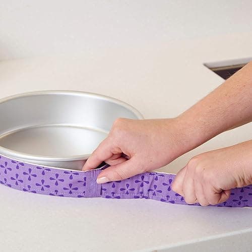 Mity rain 4-Piece Cake Pan Dampen Strips, Super Absorbent Thick Cotton Strips for Baking, Cake Leveler and Baking Supplies thumbnail 4
