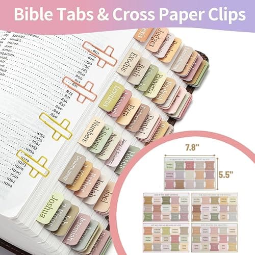 KOPKOFT Bible Study Supplies, Bible Journaling Kit for Women with Journal, Pen Case, Tabs, Highlighters and Pens, Bible Accessories Set for Women Students Beginner, Christian Gifts (Pink) thumbnail 7