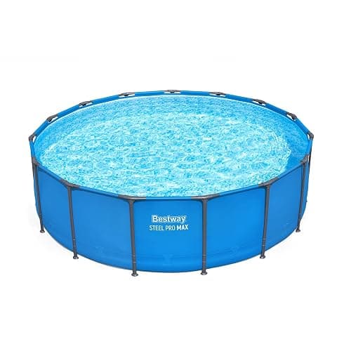 Bestway Steel Pro MAX 15’ x 48" Above Ground Pool, Round Metal Frame Outdoor Swimming Pool for Backyard, Blue, Pool ONLY thumbnail 9