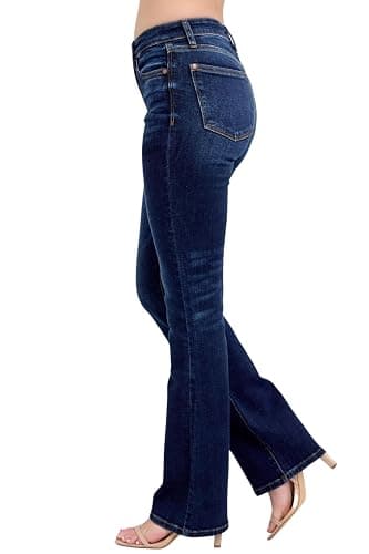 Judy Blue Mid Rise Dark Wash Classic Bootcut, Inseam 32" thumbnail 8