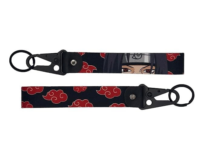 Akatsuki Ninja Red Clouds 1pc Anime Keychains and Jet Tags for Keys, Car Keychain Key Rings for Luggage Bag, For Motorcycle Car Keys Chain JDM - Image 1