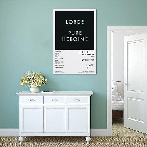 FIMGLK Lorde Poster Pure Heroine Album Cover Posters for Room Aesthetic Canvas Wall Art for Teens Room Decor12x18inch(30x45cm), Unframe-style-1 thumbnail 4