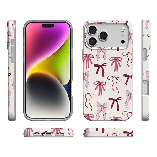 Casely iPhone 17 Pro Case | Lover Girlie | Pink Bows | Compatible with MagSafe | Classic Ultra Slim Design thumbnail 8