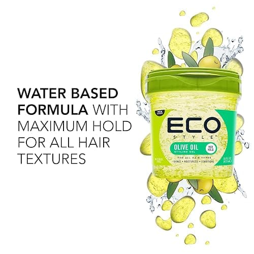 Eco Style ECOCO Style Gel Olive Oil-100% Pure Olive Oil-Adds Shine And Tames Split Ends-Weightless Style-Nourishes And Repairs-Adds Moisture To The Scalp-Superior Hold-Healthy Shine-16 Oz thumbnail 8