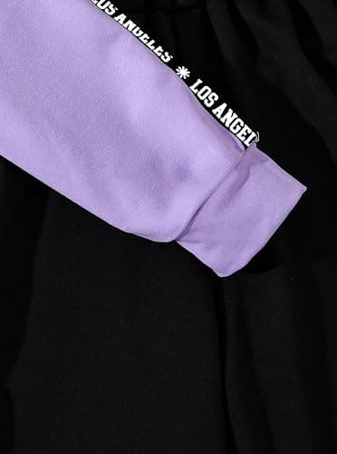 Hilinker Girls Graphic 3 Piece Outfits Workout Hoodie Crop Tank and Sweatpants Set thumbnail 4