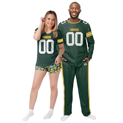 FOCO Men's NFL Team Logo Gameday Ready Jersey Pajama Set thumbnail 3