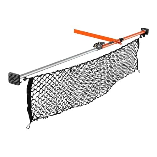 VEVOR Cargo Bar, Ratcheting Cargo Bars Adjustable from 40" to 73", Heavy-Duty Steel Cargos Stabilizer with Storage Net & Divider Bar, Telescoping Load Lock Bars for SUVs, Sedans thumbnail 9