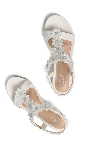 SHIBEVER Wedge Sandals for Women Dressy: Summer Platform Comfortable Low Wedges Womens Sandal thumbnail 6