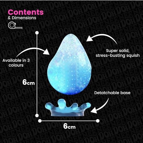 FQZWONG 1 Packs Dream Drop Stress Balls for Adults Fidget Adults, Fidgets Silicone Sensory for Autism, ADHD, Sensory Stress Relief Birthday Day Gifts1 thumbnail 5