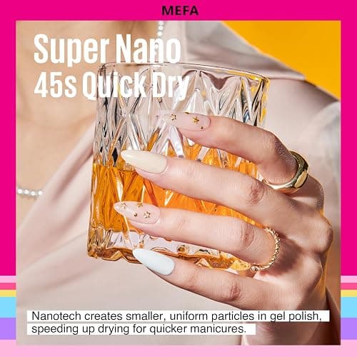 MEFA 35 Pcs Gel Nail Polish Set, 32 Colors All Seasons Collection Gel Nail Polish Blue Red Pink Nail Art Manicure DIY Salon Home Halloween Decoration Beginners Gifts for Women thumbnail 7