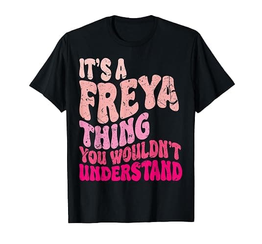 It's A Freya Thing You Wouldn't Understand Groovy Women Kids T-Shirt - Image 1