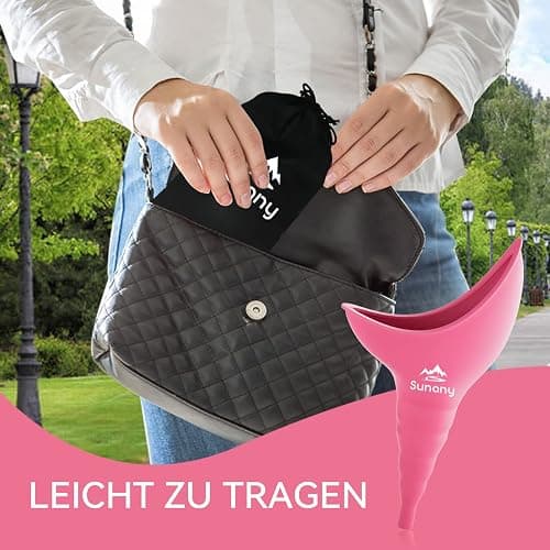 Urinella für Frauen, Weibliches Urinal Silikon Trichter Tragbares Urinal für Frauen Stehend Bis Pinkeltrichter Wiederverwendbarer Frauenurinal für Frauen, Outdoor, Aktivitäten, Camping thumbnail 6