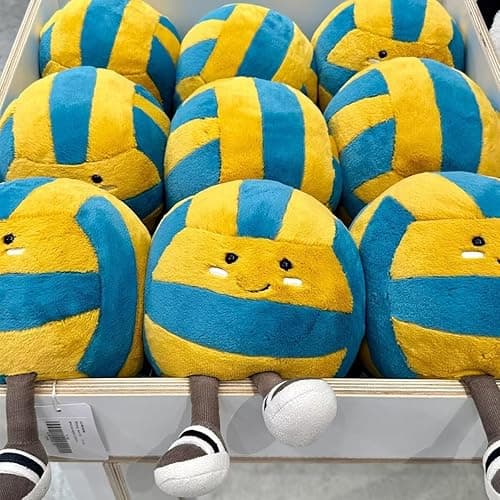 MUALML Cute Volleyball Stuff Soft Sports Stuffed Plush Pillow, Funny Plush Volleyball Gifts for Teen Girls Boys thumbnail 5