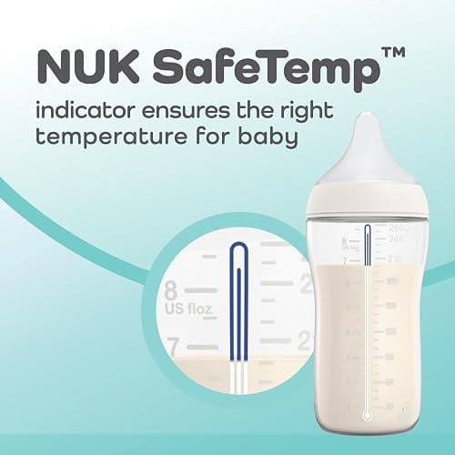 NUK Perfect Match Slow Flow 2-in-1 Natural and Anti-Colic Bottle, 5oz., 4 Pack, BPA Free thumbnail 8