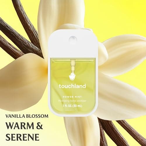 Touchland Hydrating Hand Sanitizer Spray, BLOSSOM Trio Set (Lavender, Vanilla, Rainwater), 1 FL. OZ. Travel Size Power Mist Sprays (Set of 3) thumbnail 3