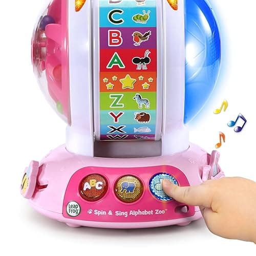 LeapFrog Spin and Sing Alphabet Zoo, Pink - Pink thumbnail 5