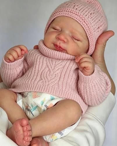 Zero Pam Silicone Baby Dolls Full Body-19'' Lifelike Reborn Baby Dolls Girl, Realistic Babys Doll, Anatomically Correct Girl, Sleeping Newborn Babies Doll, Reborn Babies, Real Life Babys for Girls - Image 1