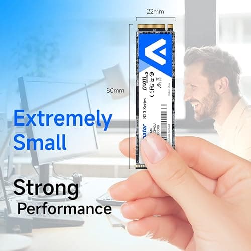 Acclamator 512GB SSD NVMe M.2 2280 PCIe Gen3x4 Internal Solid State Drive, Read Up to 2200MB/s with 3D NAND Flash Compatible with Laptop & PC Desktop N20 thumbnail 7