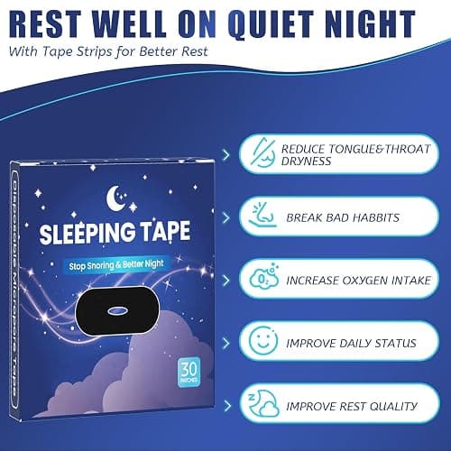 Mouth Tape for Sleeping Women 30PCS Stretch Tapes, B30-1 thumbnail 2