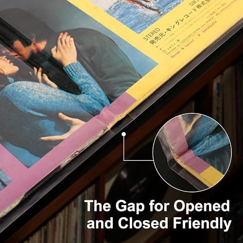 Gartopvoiz Gatefold Outer Vinyl Record Sleeves, 12" 3 Mil Plastic Album Cover Clear Protection, 15pcs thumbnail 4
