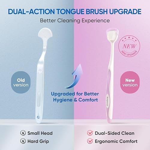 BodyAccel Tongue Cleaner Gel with Tongue Brush – Fresh Breath Oral Care Kit – Tongue Scraper Gel Set for Bad Breath Removal, Maintain Oral Health thumbnail 4