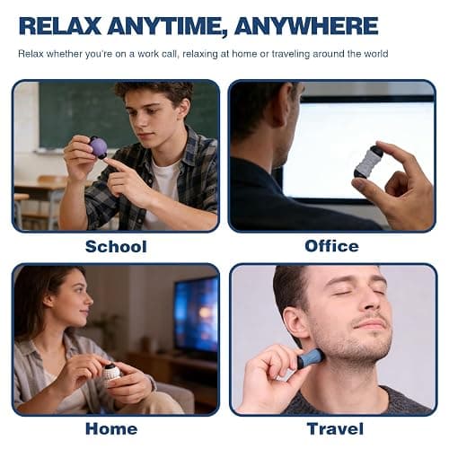 FUFADADE Mini Fidget Toys for Adults Teens, 2-in-1 Silent Fidget Toys Finger Roller with Anxiety Stress & Relief Functions, Stress Relief and Focus Tool for Office, Home (Style 2) thumbnail 7