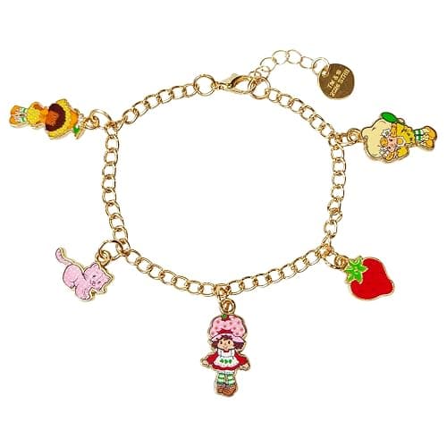LUV HER Strawberry Shortcake 7" Bracelet with Metal Charms Strawberry Shortcake - Ages 3+ thumbnail 2