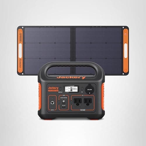 Jackery Solar Generator 300, 293Wh Backup Lithium Battery with 1XSolar Panel SolarSaga 100W, 110V/300W Pure Sine Wave AC Outlet for RV Outdoors Camping Travel Blackout thumbnail 6