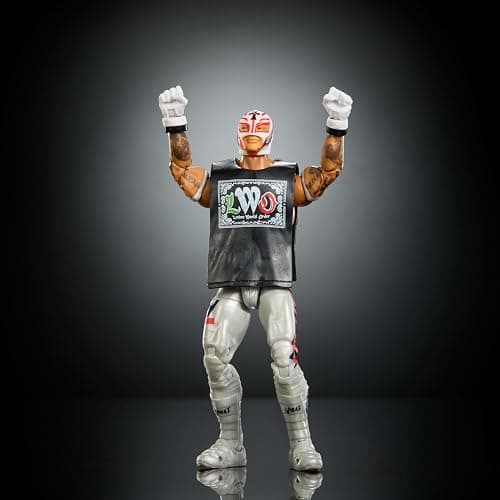 Mattel WWE Elite Action Figure & Accessories, Series #125 Set, 6-inch Collectible Rey Mysterio with 25 Articulation Points & Swappable Hands thumbnail 5