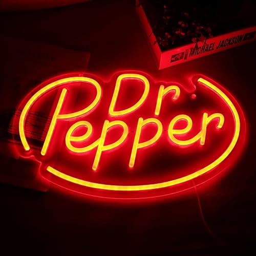 AHlove Neon Signs for Wall Decor，Neon Lights for Bedroom Led Business Signs Suitable for Drinks Shop、Man Cave、Christmas Gifts，16 * 10Inch(red) thumbnail 3