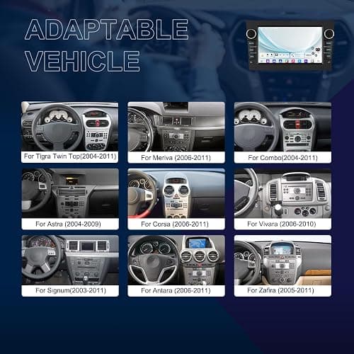 Rimoody 4 Core 64G Android Car Stereo Vauxhall Astra Corsa Vivaro Zafira | for Combo Meriva Vectra Antara Wireless Carplay/Android Auto 7 Inch Touchscreen GPS WiFi Bluetooth FM/RDS EQ Backup Camera thumbnail 2