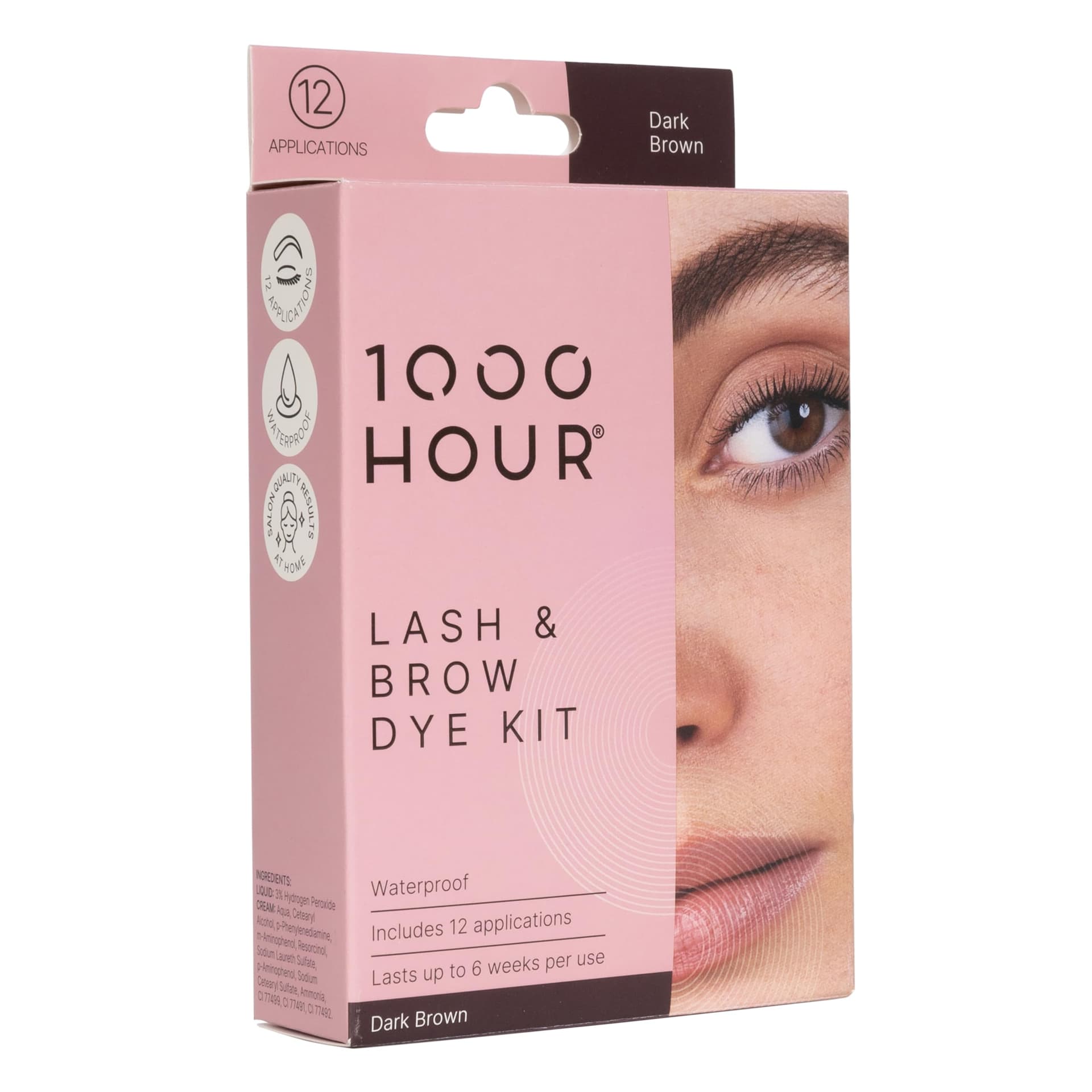 1000 HOUR Eyelash and Brow Dye Kit - Dark Brown, 72 g thumbnail 4