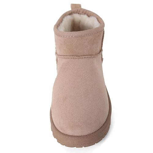 GHARIE CHAMPIONS Women’s Suede Ankle Boots – Classic Mini Snow Boots with Warm Lining, Lightweight & Non-Slip Sole for Winter Daily Wear thumbnail 6